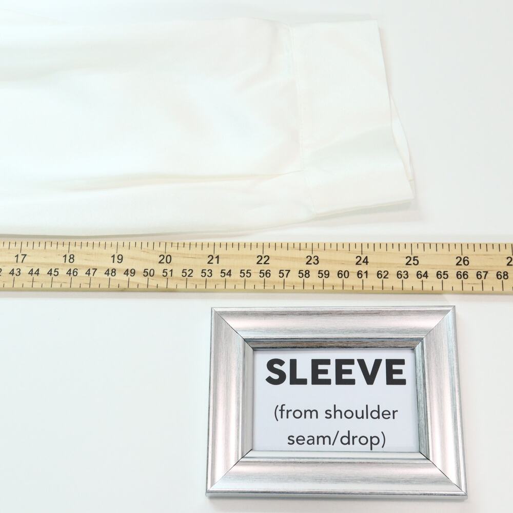 Lilysilk Womens XL Basic Concealed Placket 100% Silk Button Shirt Washable White - Picture 11 of 14